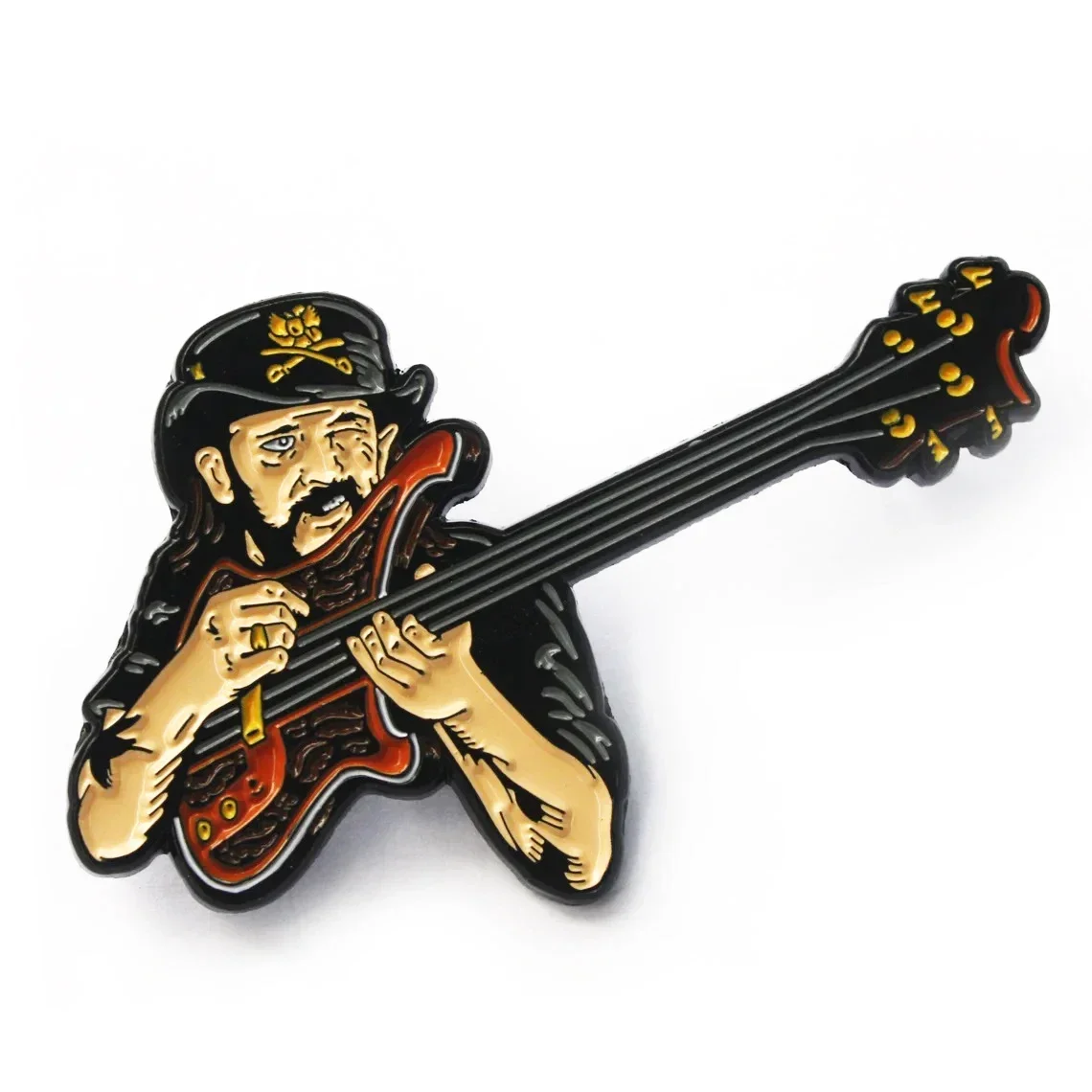 Lemmy Enamel Pin Lapel Kilmister Brooch Metal Badge Jewelry Accessary