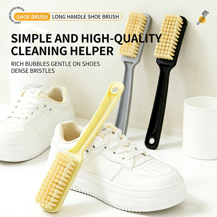 Shoe Brush, Soft Fur Shoe Brush for Washing Shoes, No Dead A