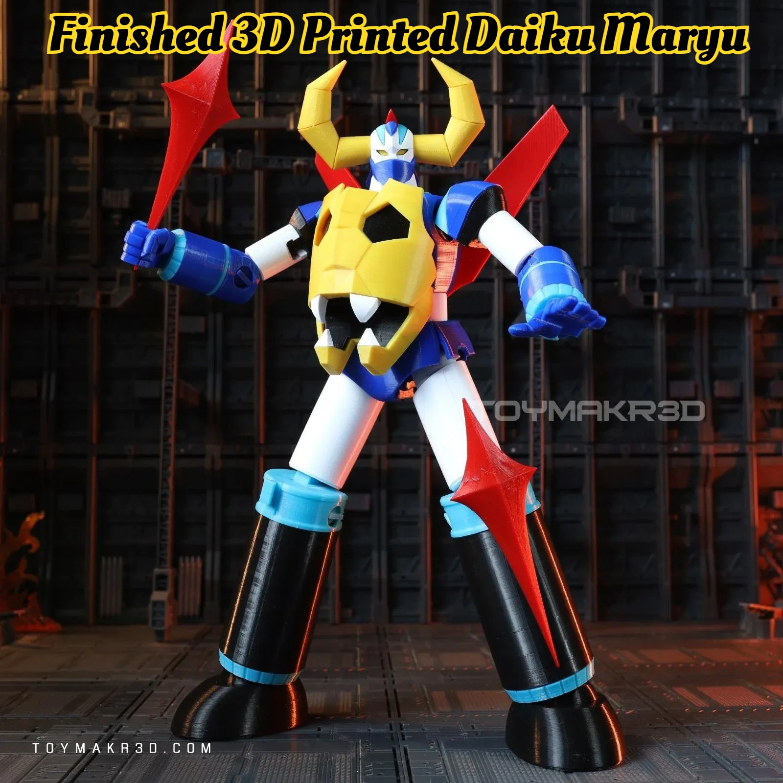 Model Kit Mazinger - Modello Assemblato di Drago Celeste Stampato