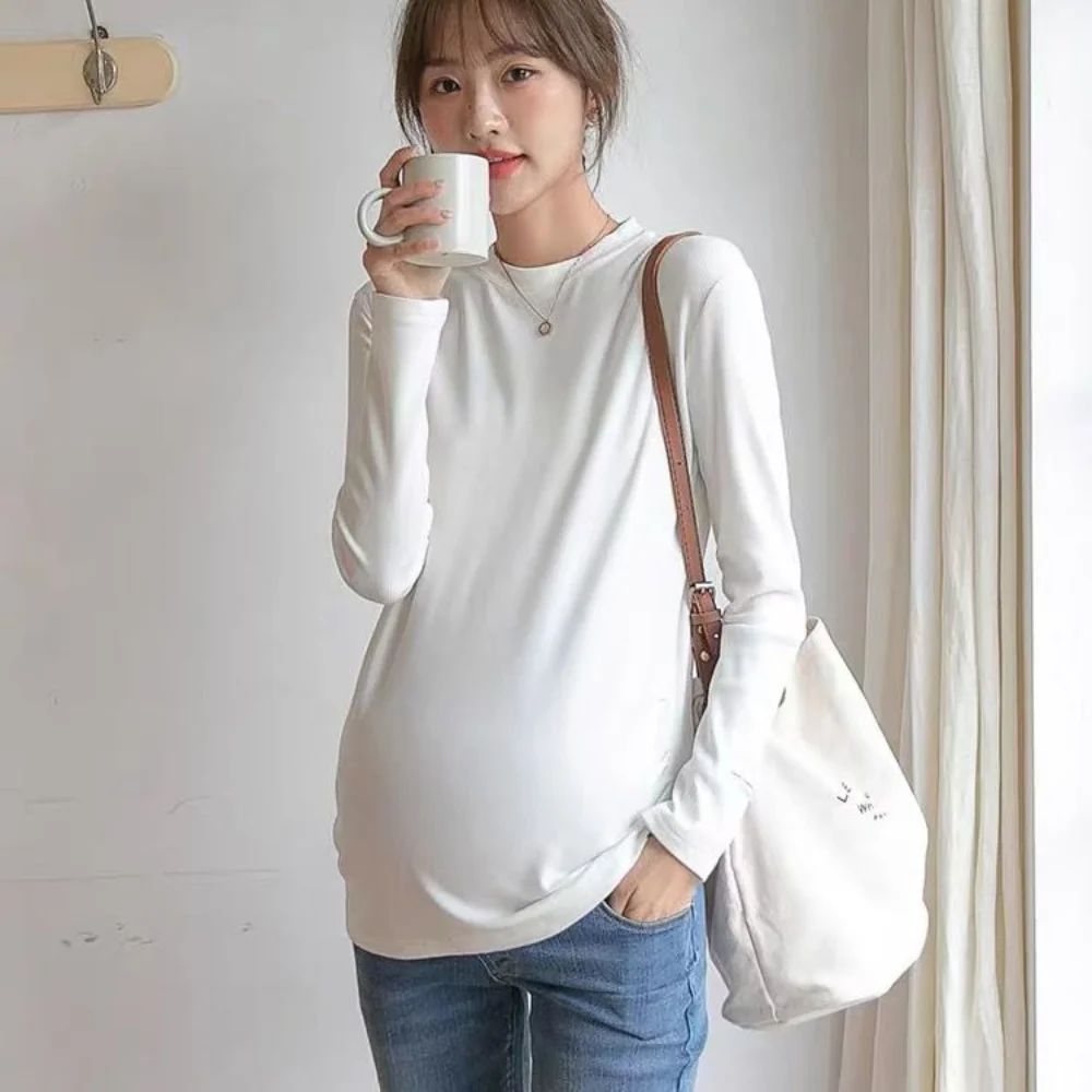 Fashion Postpartum T-shirt High-quality Maternity Shirts And Blouses Pregnant Clothes y2k Tops pregnancy photoshoot Blouse