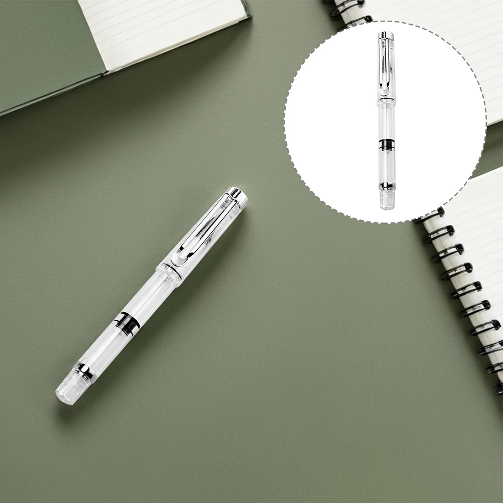 

Steel Nib Fountain Pen Piston-Filled Flexible Brush Tip For Calligraphy Drawing Painting Sketching Refillable Watercolor