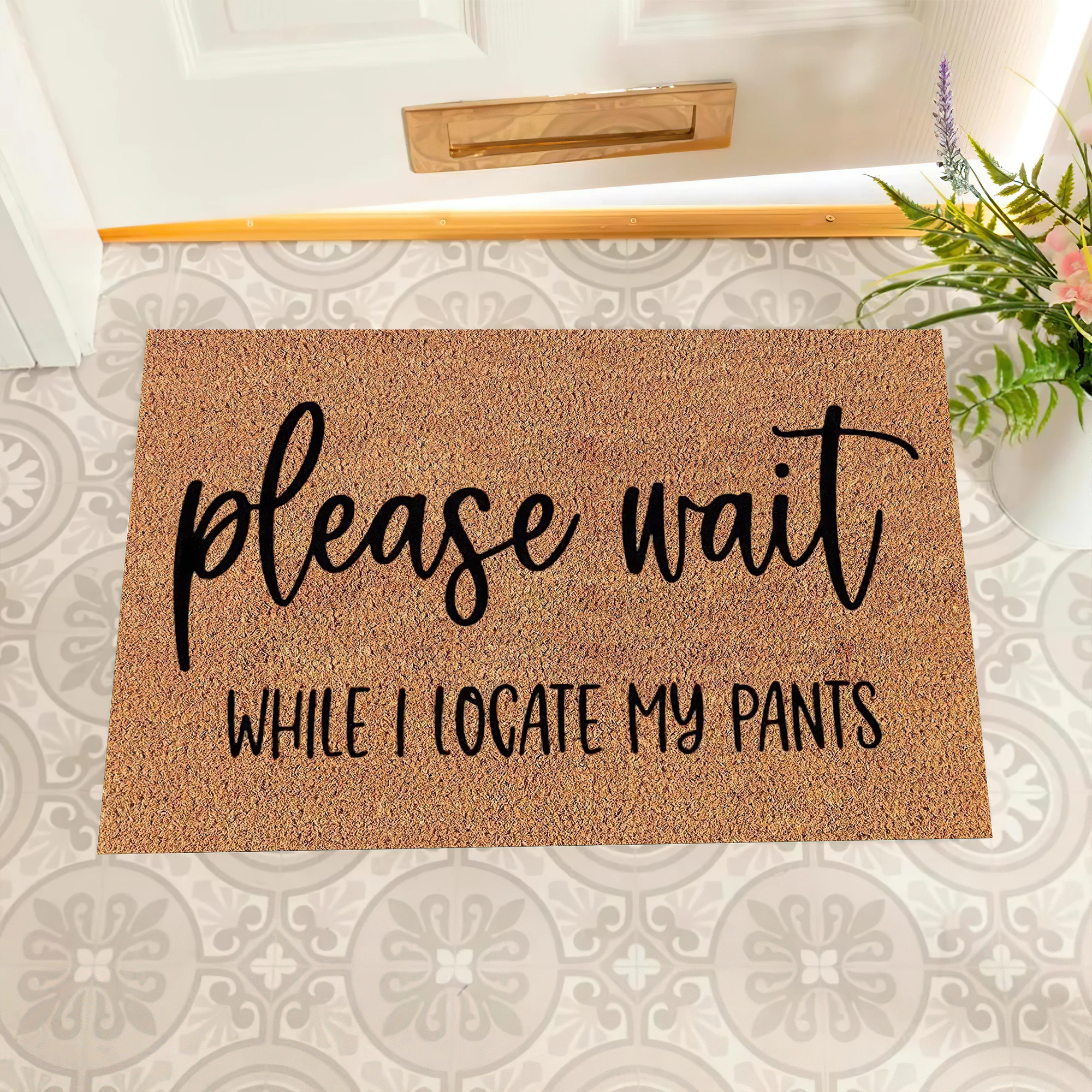 

Пожалуйста, подождите, что я занимаюсь моим брюками, напольный коврик, резиновый коврик для ванной комнаты, садовый гараж, забавный коврик для гостиной, ковер, входной коврик