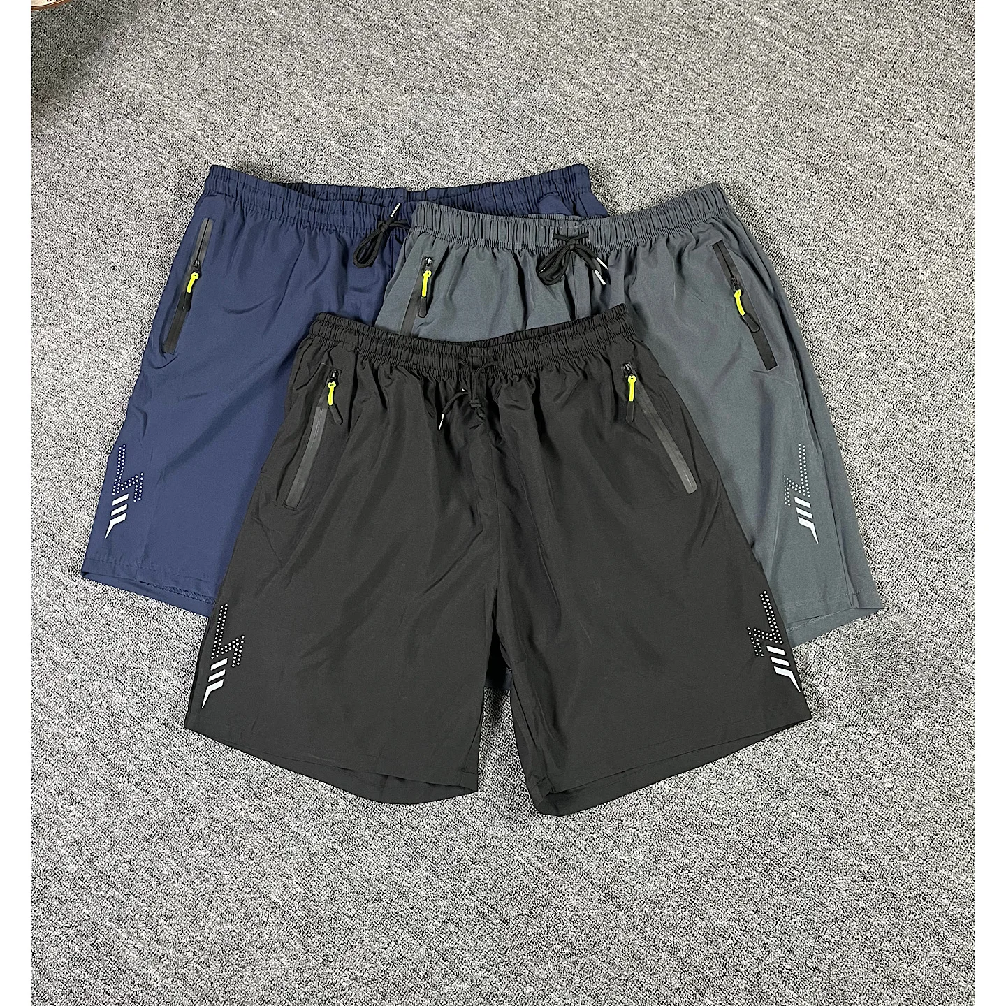 Grandi dimensioni Qui Dry Ice Silk orts Estate da uomo Sottile Baskeall Casual Sport Pantaloni a cinque punti Beachwear Vestibilità ampia Dritto...