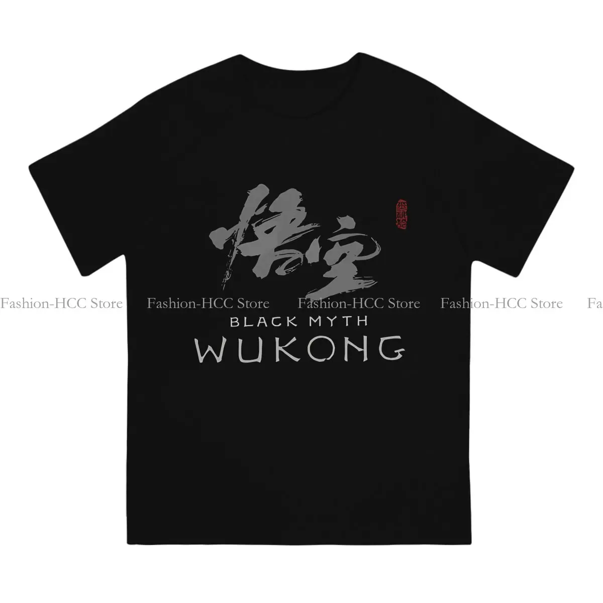 Name Fashion Polyester TShirts Black Myth Wukong Men Style Tops T Shirt O Neck