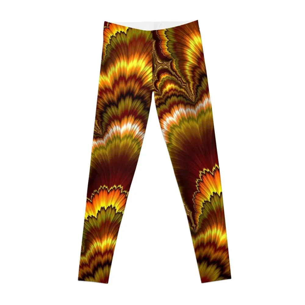 

Turkey Feather Fractal Leggings leggins push up woman trousers gym womans Tight fitting woman Womens Leggings