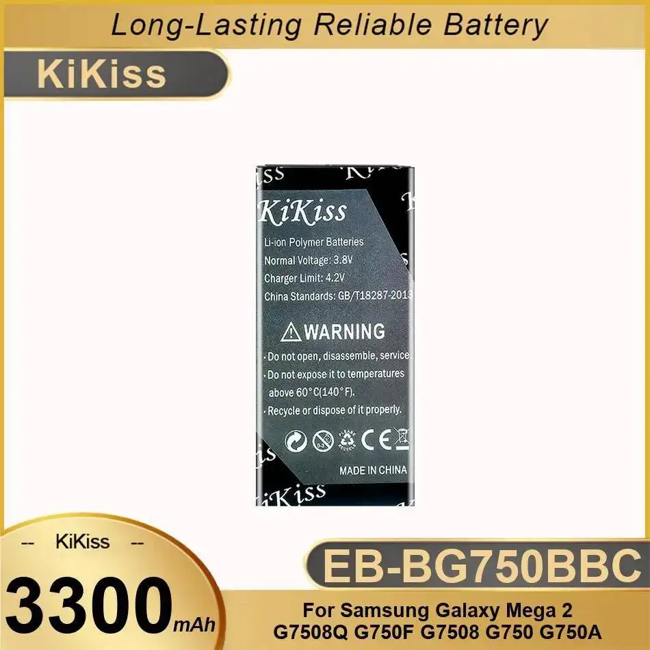 

EB-BG750BBC Long Lasting 3300Mah High Compatibility Mobile Phone Battery For Samsung Galaxy Mega 2 G7508Q G750F G7508 G750 G750A