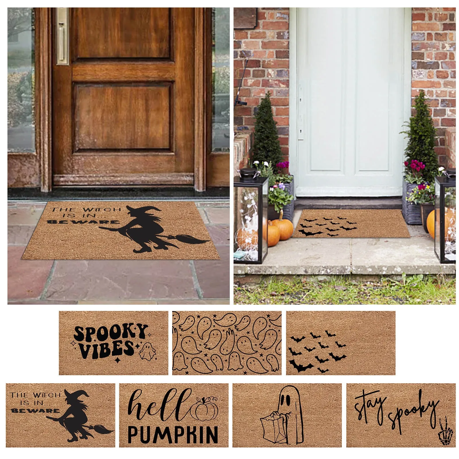 Halloween Entrance Doormat For Front Door Kitchen Carpet Welcome Mats Funny Door Mat Decorative Home Decor Rug Outside Floor Mat