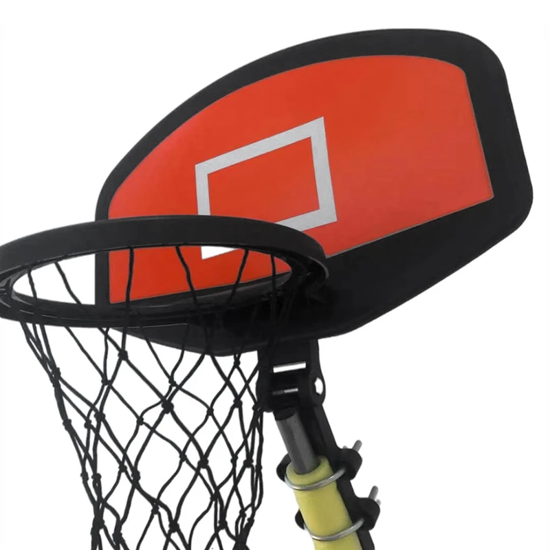 

Trampoline Basketball Hoop, Basketball Hoop For Trampoline With Ball And Pump, For Straight And Curved Pole Trampoline Durable