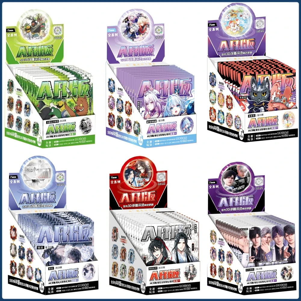 

Anime Peripheral 3D Relief Glow-in-the-Dark AR Badge Popular Character Unique Design Brooches for Backpack Accessories Fun Gifts