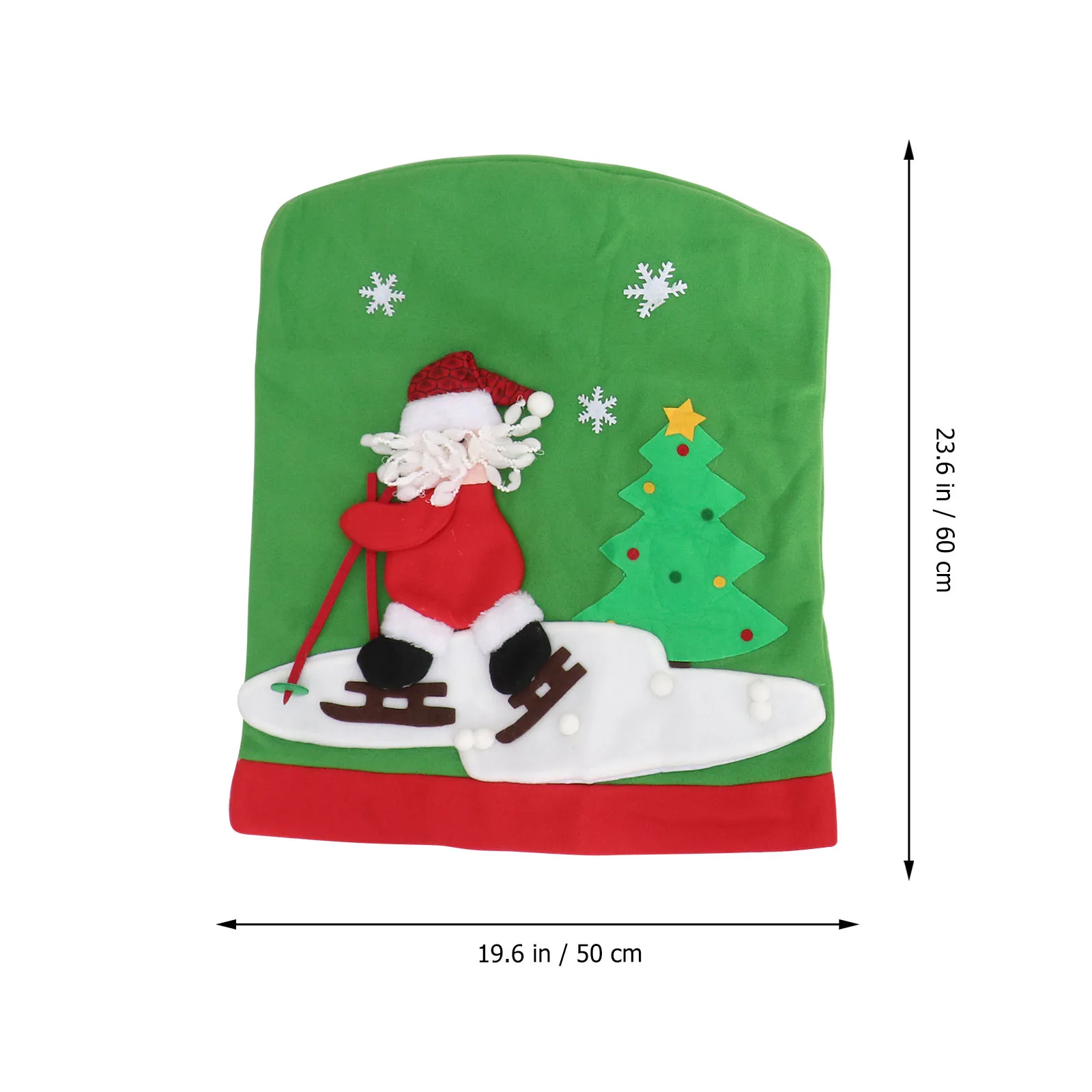 

2 Pcs Indoor Christmas Chair Back Cover Decor Dining Slipcovers Cloth Seat Protector for Decorations