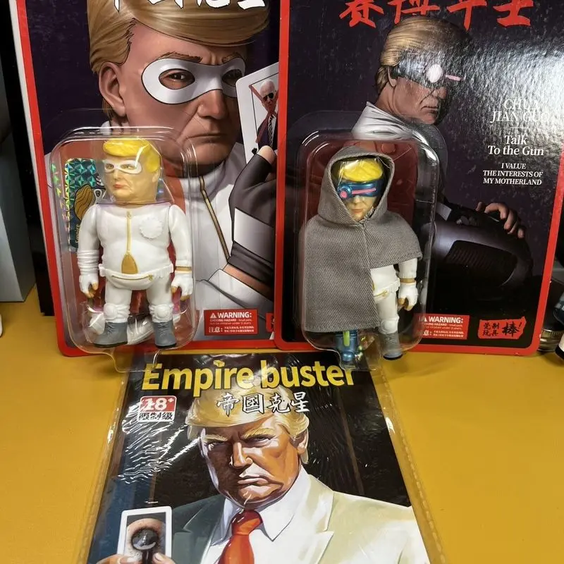 10cm Donald Trump 2024 1/18 Model Empire Savior Cyber Trump 3.75'' Action Figure Doll Trending Funny Toy Kids Christmas Gifts