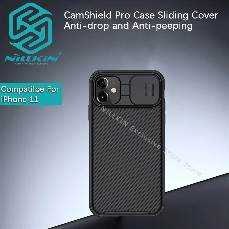 Nillkin For iPhone 11 Pro Max/iPhone 11 Camshield Pro Case Lens slide cover Hard phone case shell TPU+PC