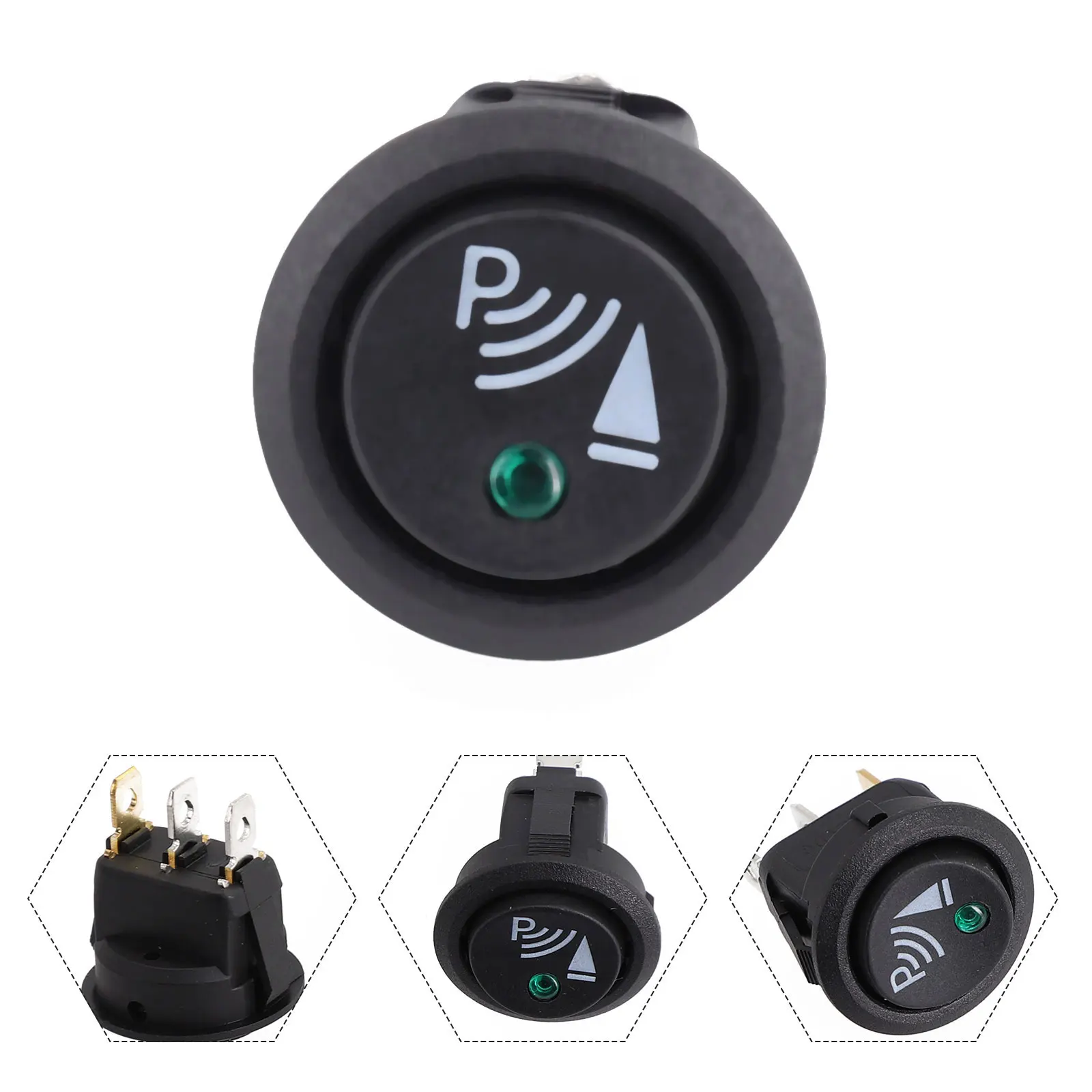 Accessories Sensor Switch Switch Perfect Match Plastic + Metal Round 20Amp Car 3 Pin Rocker Parking Off Controls