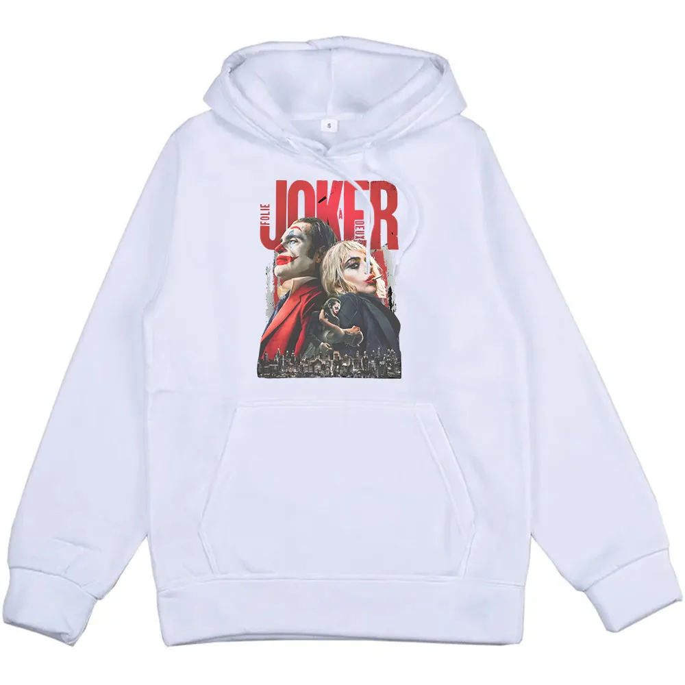 Horror Movie Joker Folie ÀDeux Hoodies Winter Long Sleeve Hooded Sweatshirts Casual Men/Women Fleece Pullovers Graphic Clothes