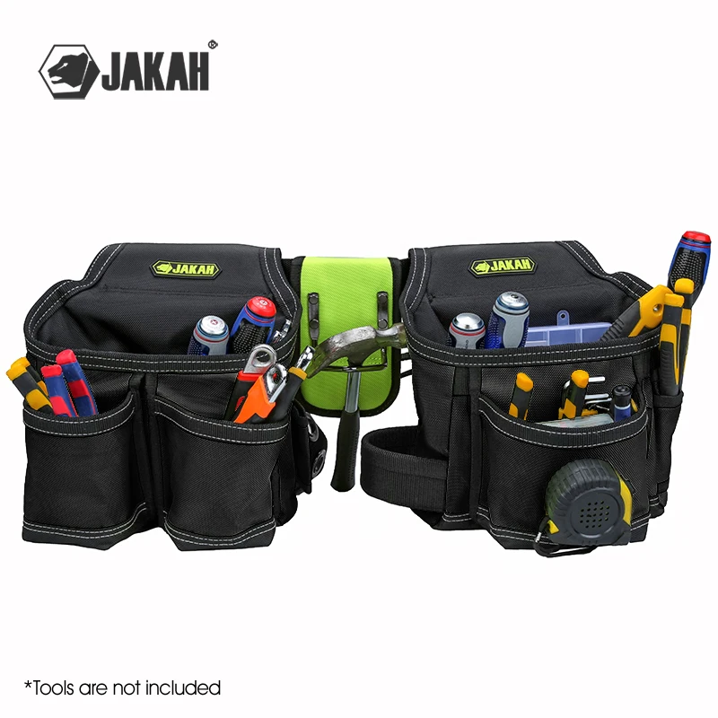 Jakah Werkzeuggürtel, Werkzeug-Rig, langlebig, Premium-Werkzeuggürtel-Organizer, Werkzeugtasche mit verstellbarem Hüftgurt, Hammerhalter HL047 – Detail 11