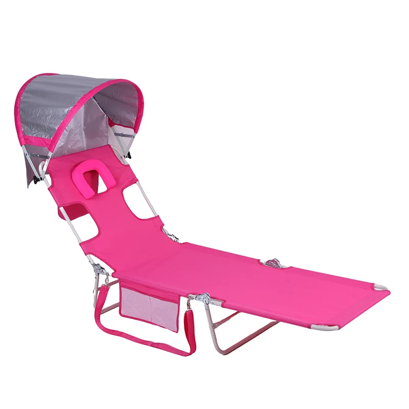 Backrest recliner beach folding bed multifunctional outdoor lunch break bed