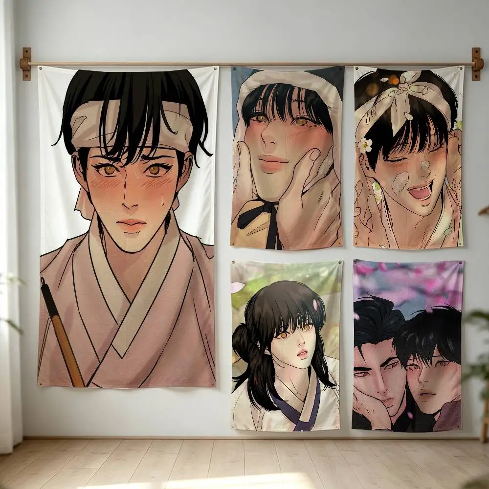 Nakyum Seungho Painter of the Night Flag Digital Printing Banner for Garage Wall Out Door Decoration