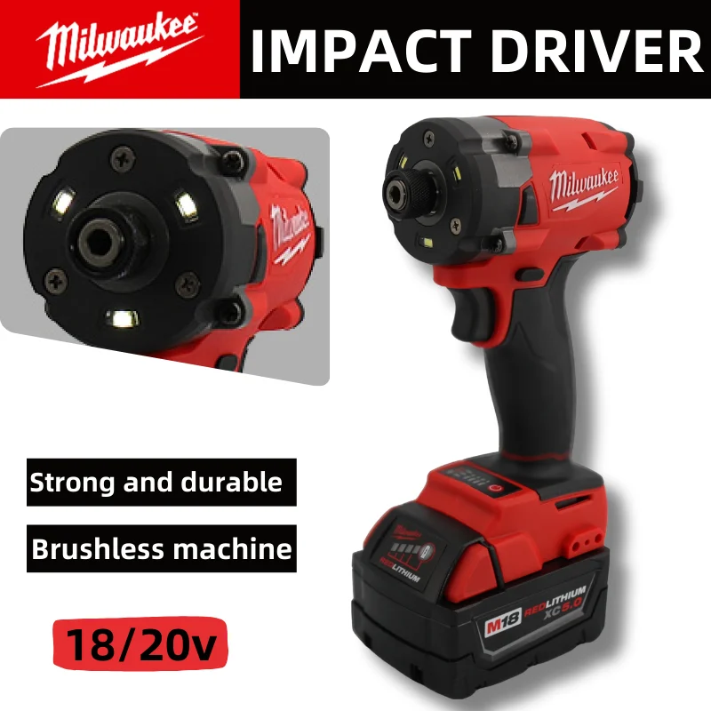 Milwaukee Upgrade Impact Driver 300N.m Torque High Speed Operation Strong Driving Force Brushless Power Tools For 18v Battery