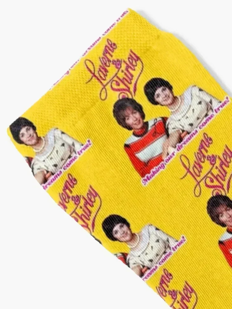 70s Laverne & Shirley Happy Days Spin off dreams tribute Socks crazy cute with print hiphop Women Socks Men's