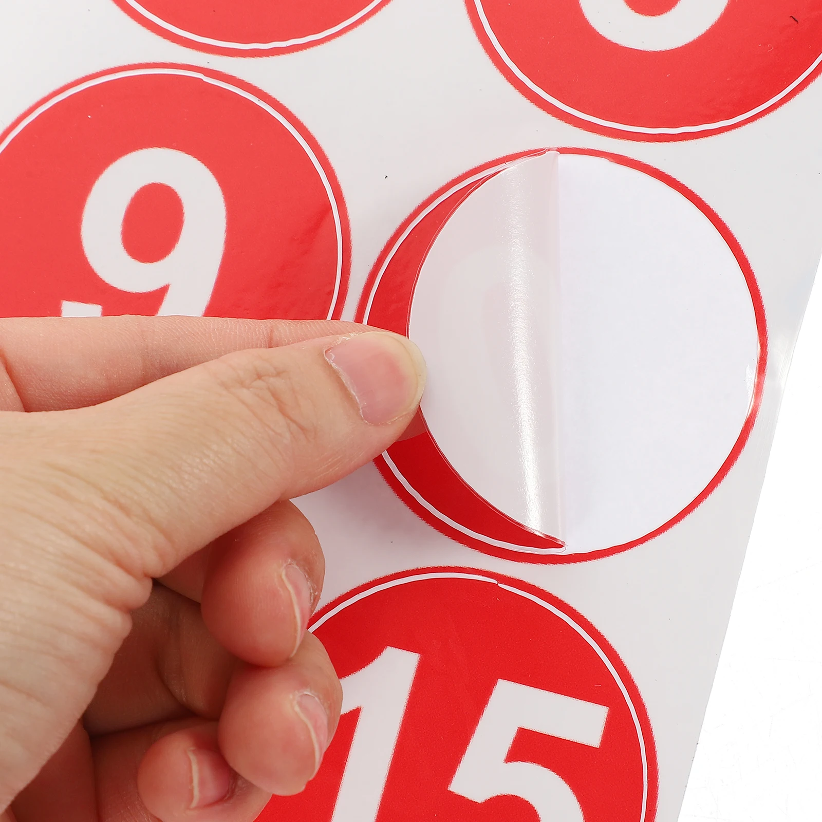 

Waterproof Number Sticker Size Labels Stickers Numbers Square Numbered for Clothes Consecutive Marking Office