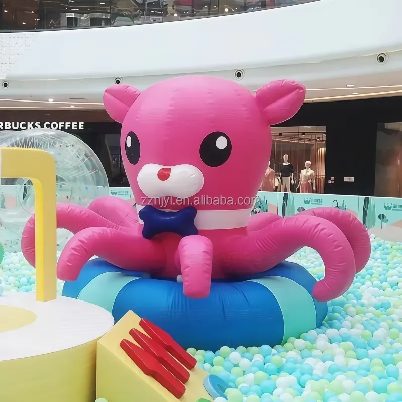Swimming Pool Toys Swimming Pool Float Eco-friendly PVC Color Design Summer Water Game Inflatable Big Squid Kids Swimming