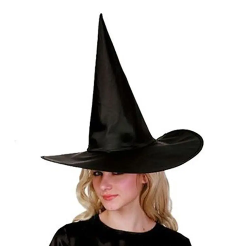 Hats Adult Accessories Hats & Caps Parties Black Performance Props Witch Hats Sorcerer Caps Halloween Hats