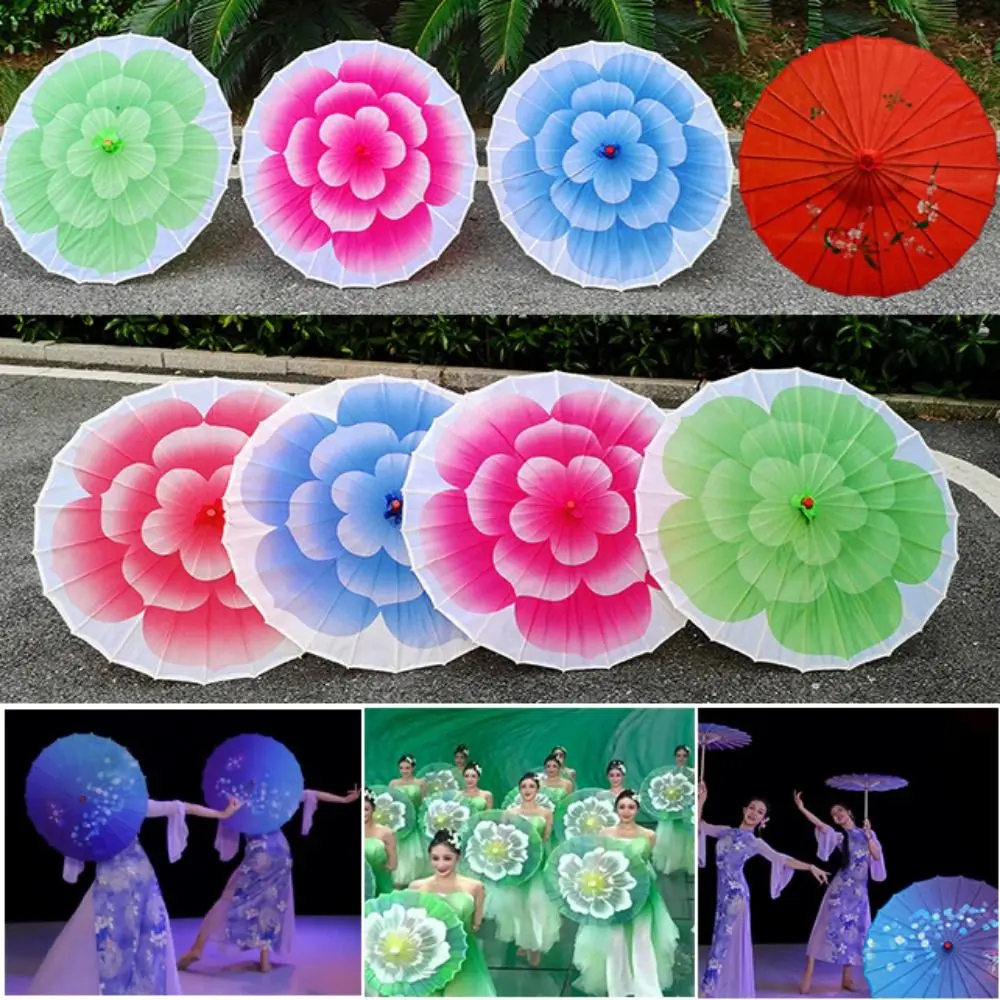 Chinese Antique Style Oiled Paper Umbrella 10 Colors 56cm Costumes Photography Umbrella Jasmine Blossom Dance Prop