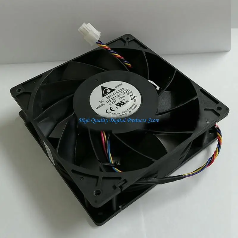 

U2JE Brushless Computer Fan 140x140x38mm 328CFM 4Pin 4 Wire PWM Automatic Temperature Control Cooler by PFM1412DE-SP02