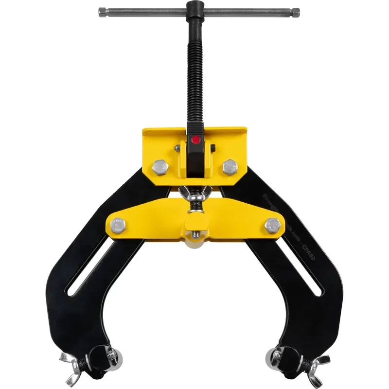 Heavy Duty Pipe Alignment Clamp Stainless Steel Contact Screw Quick Acting Assembly Tool for Industrial Pipeline Fitting