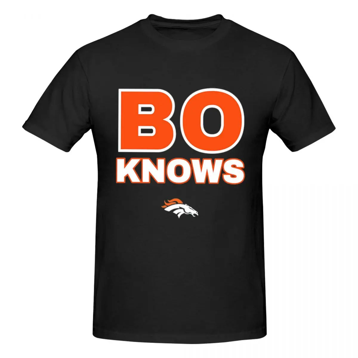 Bo Nix Bo Knows Denver Broncos 10 Men T-Shirt Fashion Plus Size T Shirts Men's Round Neck Cotton Tees Short Summer Male