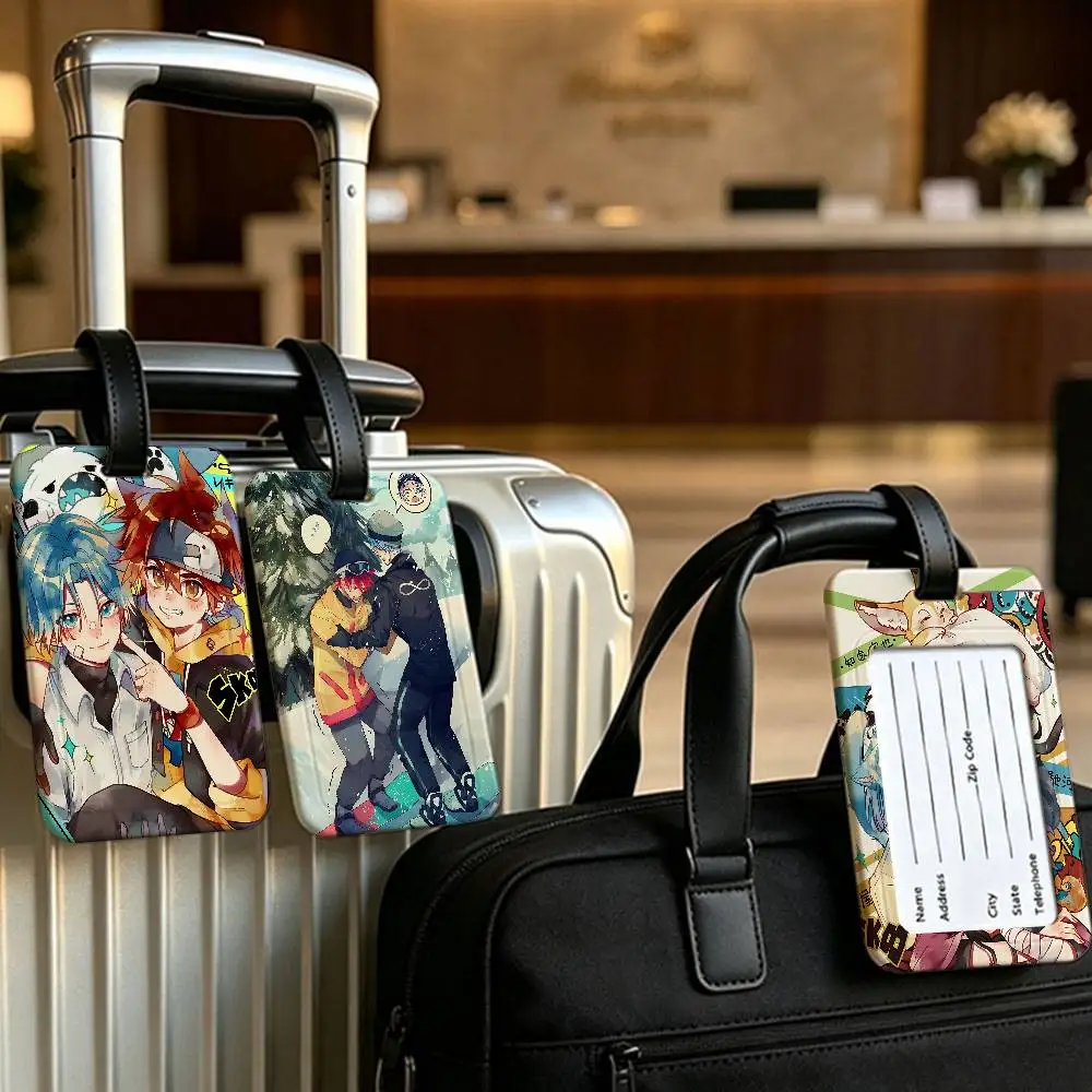 S-SK8 the Infinity PVC Anti lost Luggage Identifier Tag Removable Information Card Holder Travel Baggage Tag