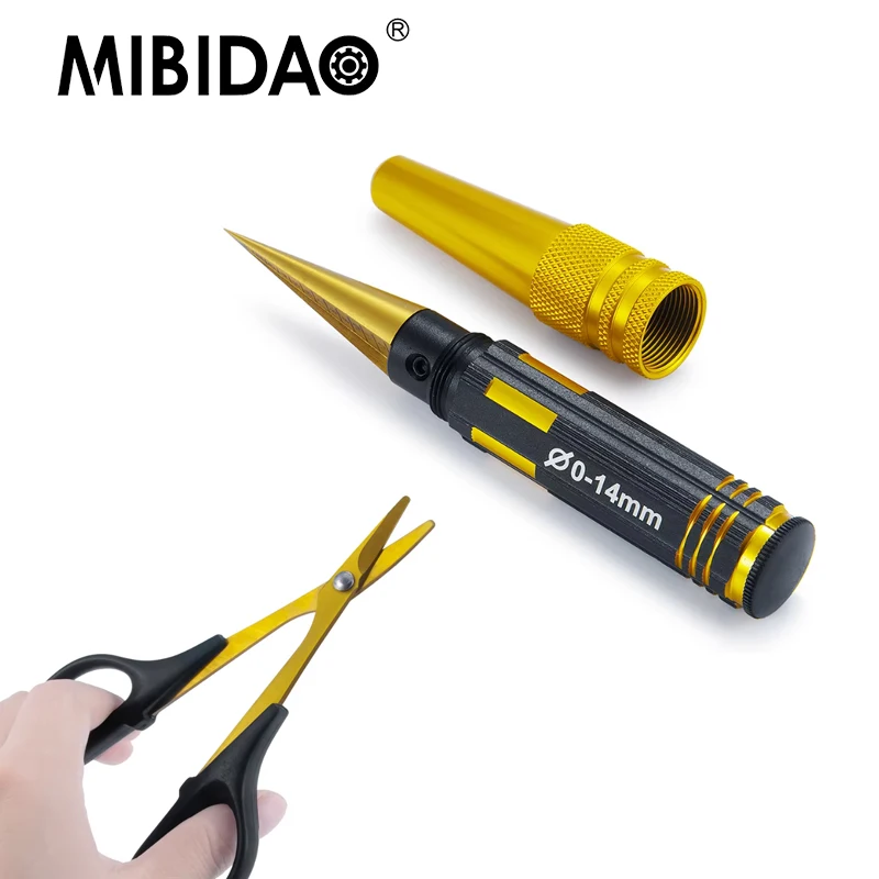 

MIBIDAO RC Car 0-14mm Hole Puncher Opener Reamer Drill & Car Shell Scissors For RC Model Car Body Cutting Tools