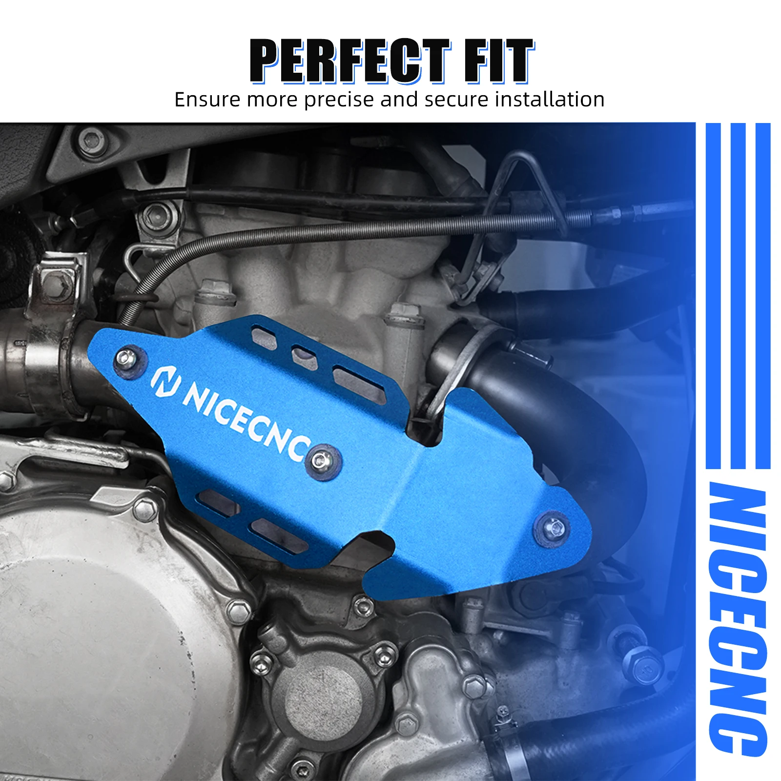 NiceCNC ATV per Yamaha YFZ450R 450R YFZ 2009-2023 YFZ450X Silenziatore Di Scarico Tubo Centrale Scudo Termico Protezione Della Copertura Accessori