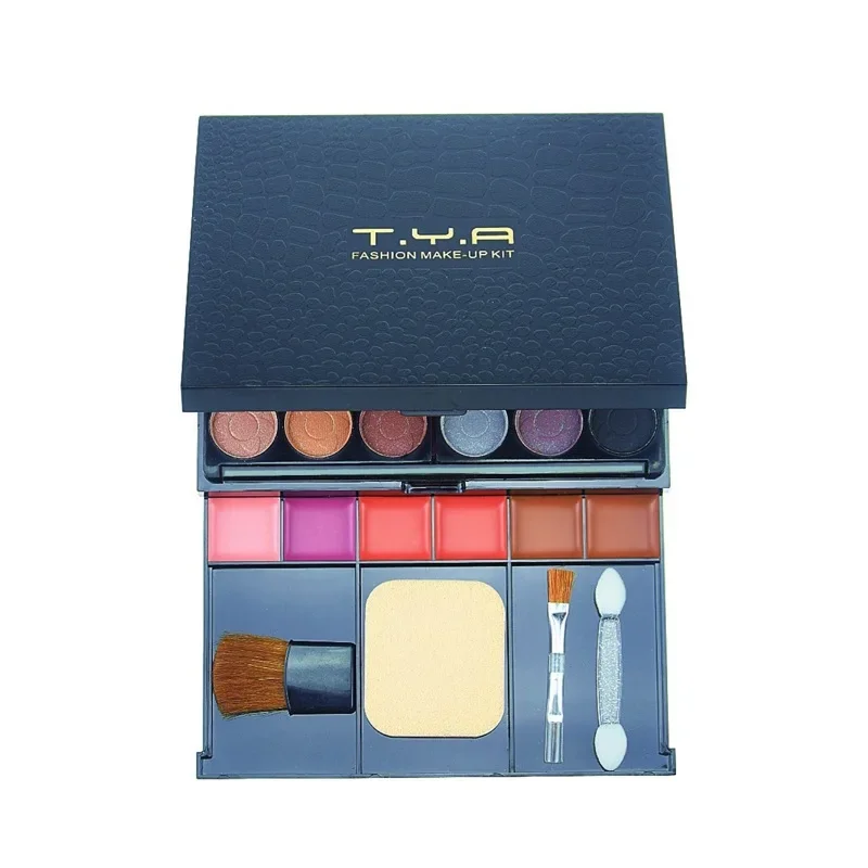 Makeup Gift Set for Women Full Kit All in One Make Up 35 Color Shimmer Eyeshadow Palette Lip Gloss Foundation Powder Blush Puff