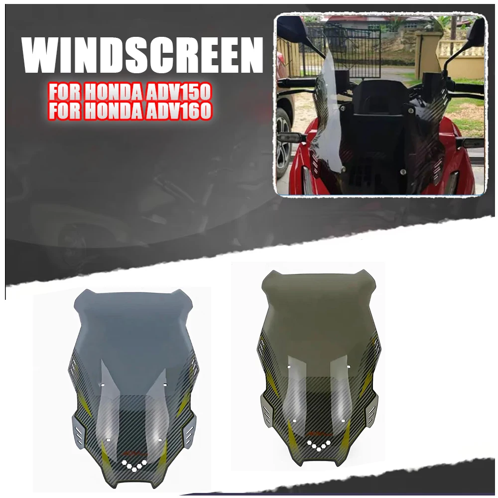 

Windshield For HONDA ADV150 2019-2021 ADV160 2022-2024 Front Windscreen Wind shield Deflector adv150 160 Accessories
