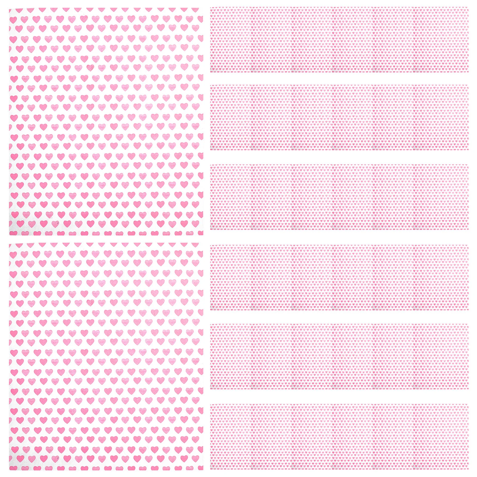 50Pcs Wax Food Wrap Paper For Food Wrapping Bakery Heart Print Greaseproof Sheets Nonstick Liners Sandwich Burger