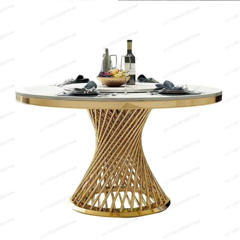 Wedding Banquet Furniture Mirror Glass Round Cake Table for Event Party