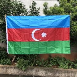Z-ONE FLAG Azerbaijan flag 90 x 150cm  Polyester Hanging flag Home Indoor Outdoor decor for banner