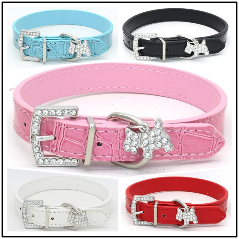 Hot Sale New Crystal Pendant Pet Dog Collar Puppy Cat Pet Buckle Dogs Leads Neck Strap Animal Pet Accessories Dog Leash