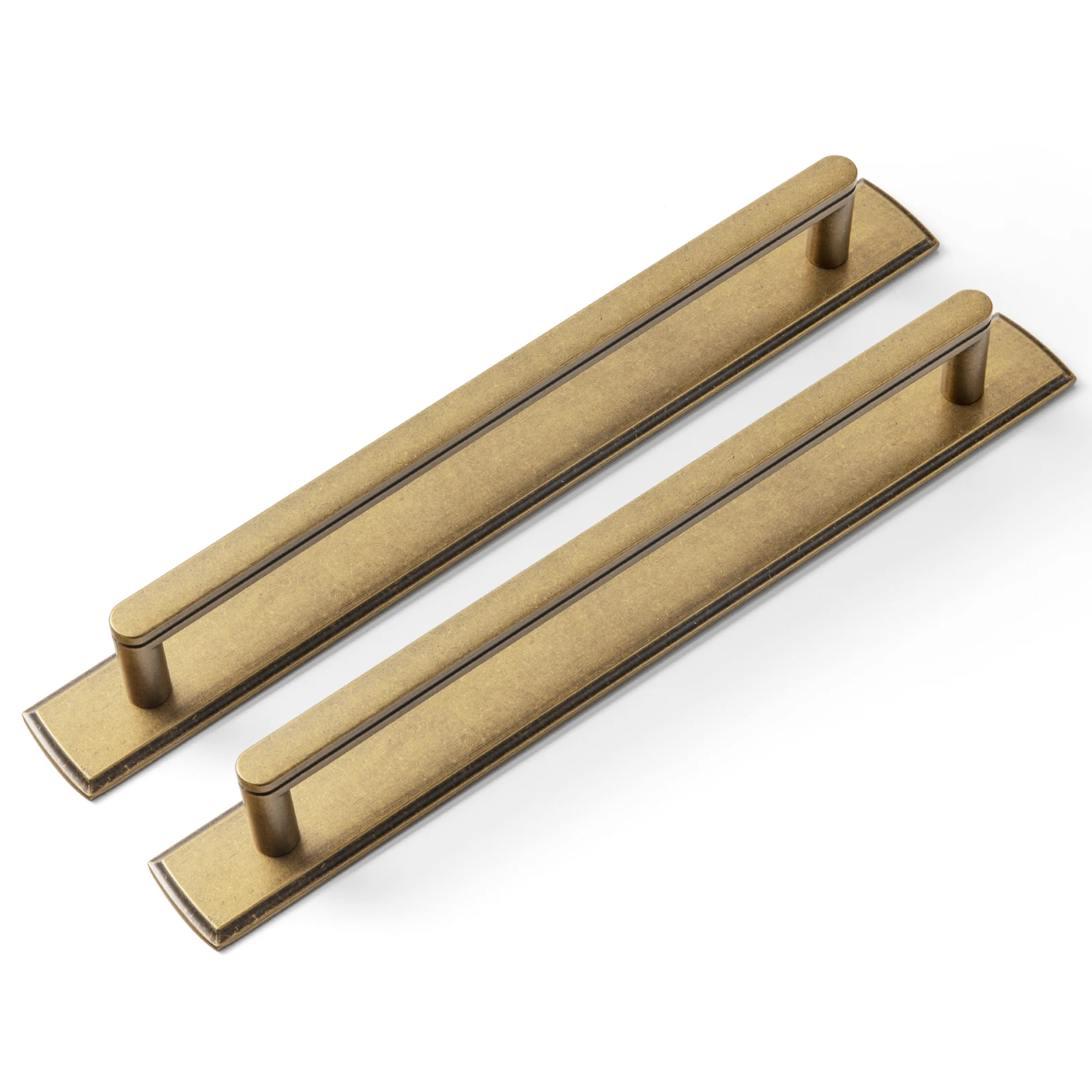 6-Pack/1pc Antique Brass Handle with Backboard Vintage Cover Up Furniture Handle Drawer Cupboard Bar Pull Handle for Home