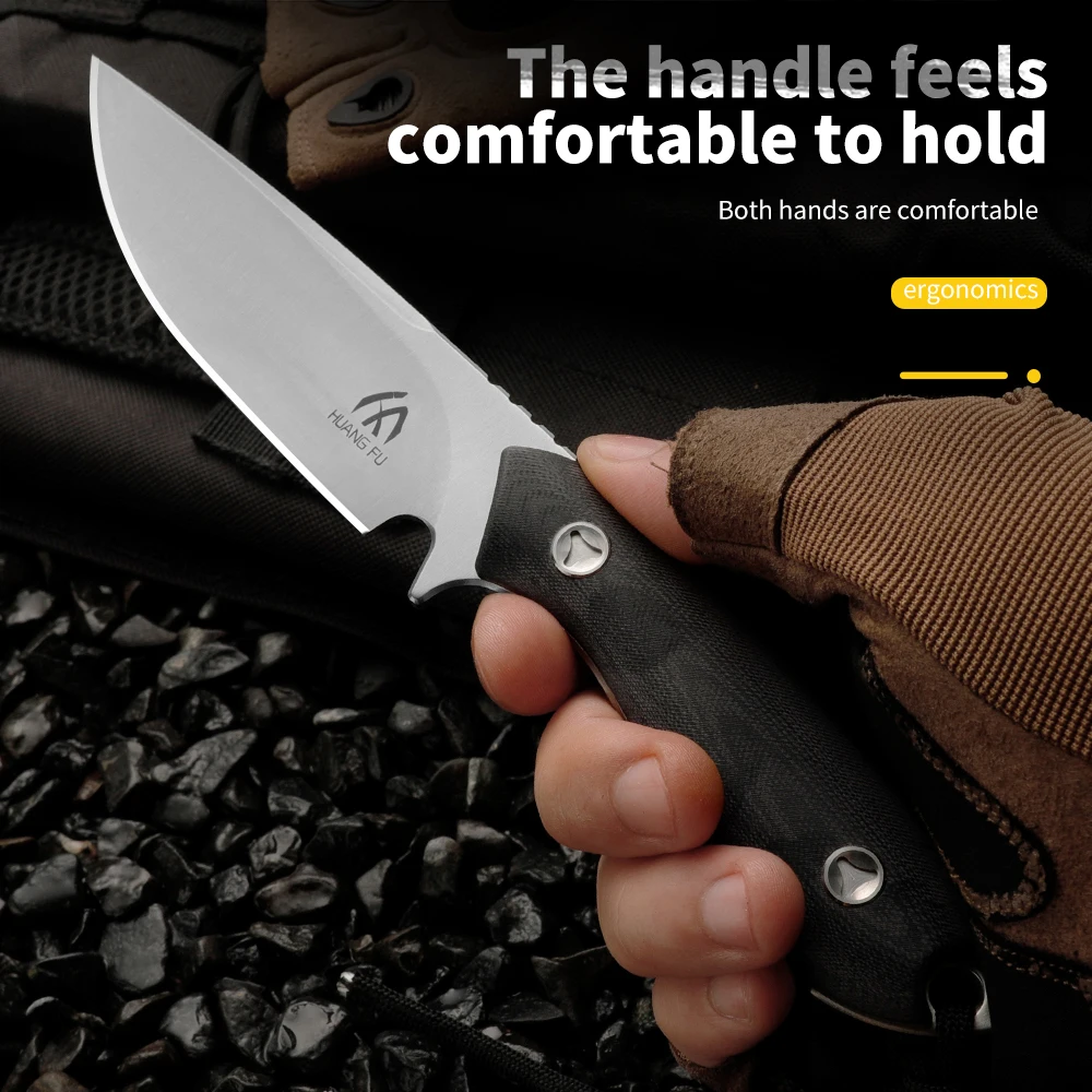 Survival Knife Full Tang - Высококачественный стальной нож с фиксированным клинком