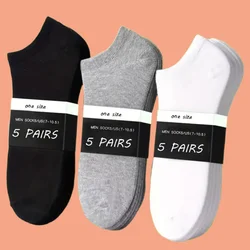 5/10/20 Pairs 2024 New High Quality Boat Socks Sport Sweat Absorption Solid Color Low Cut Non Slip Business Low Ankle Socks