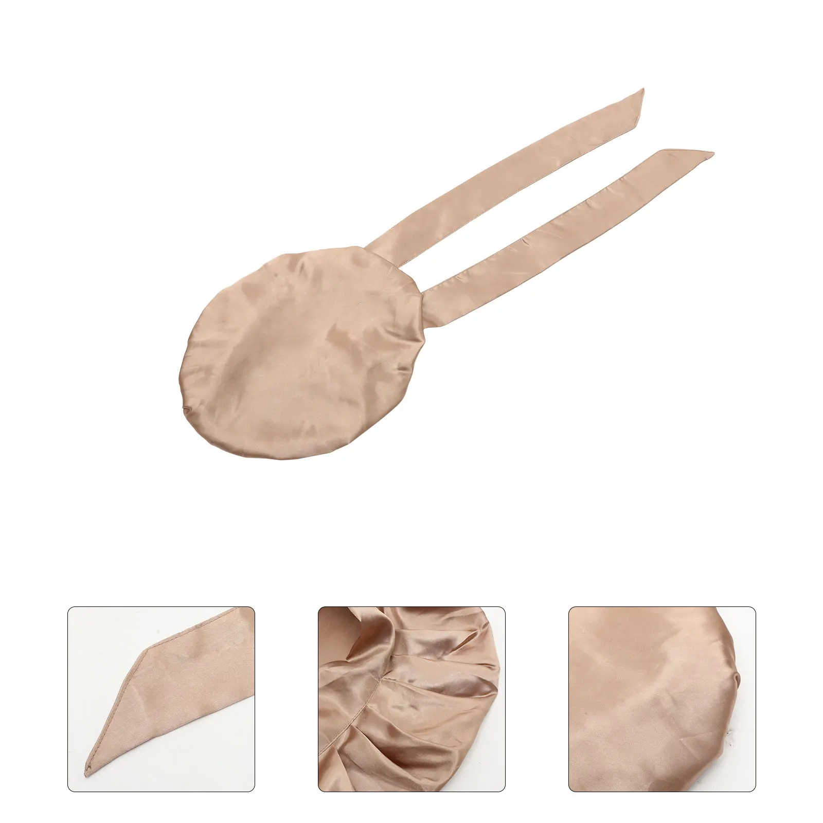 

Satin Women Sleeping Hat Bowknot Ribbon Bonnet Comfortable Hair Sleeping Cap Night Use Hair Care Wrap Hat for Girls