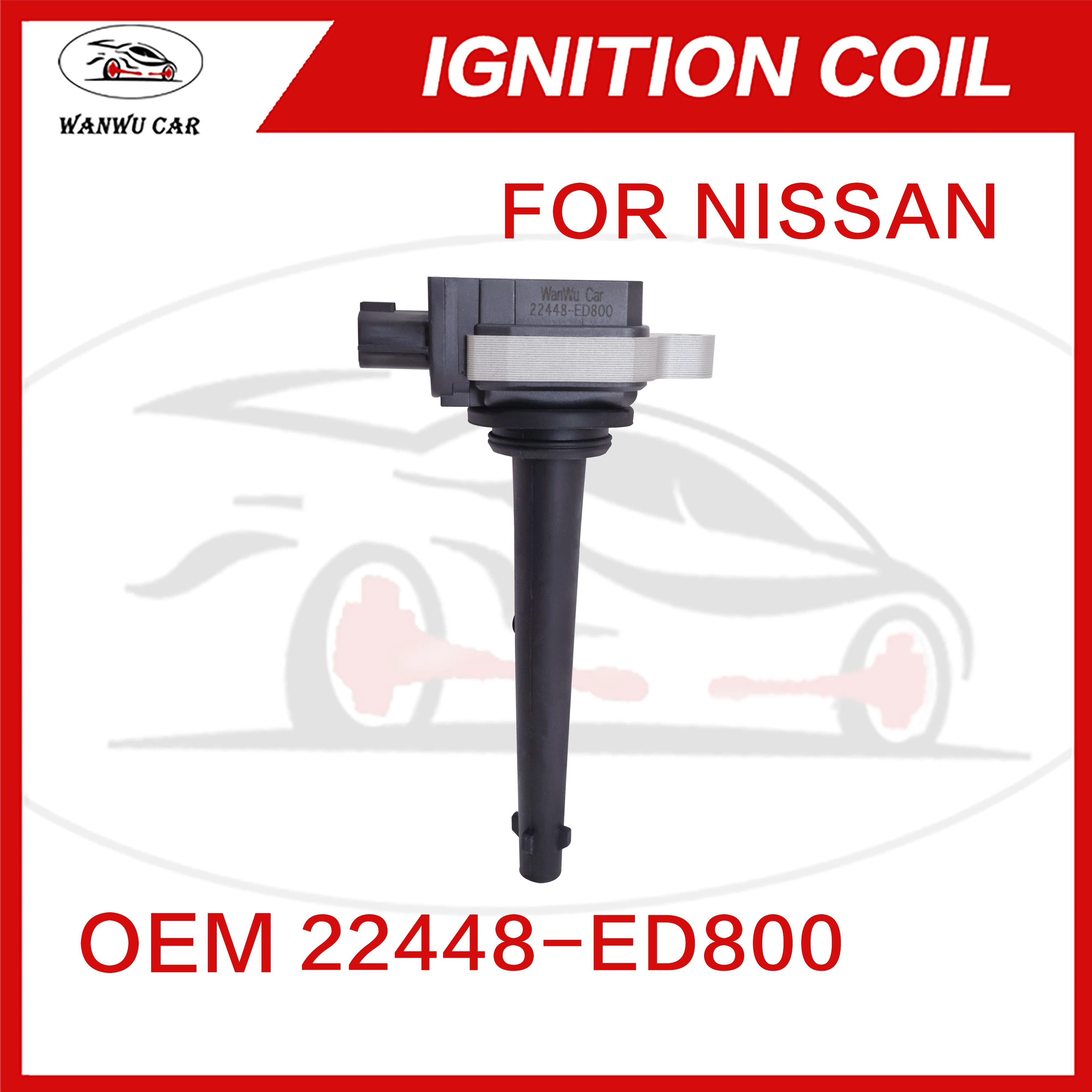 22448-ED800 Ignition Coil Igniter Suitable For NISSAN ​22448-CJ00A ​77010-65086 ​F01R0-0A067 ​​02216-04014 ​02216-04020