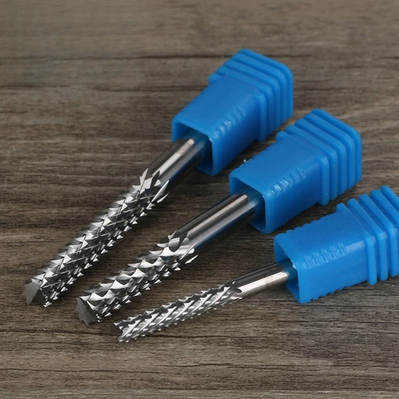 3.175mm Tungsten Carbide Corn Milling Cutter PCB Rough Cutting End Mill CNC Engraving Machine Router Bit