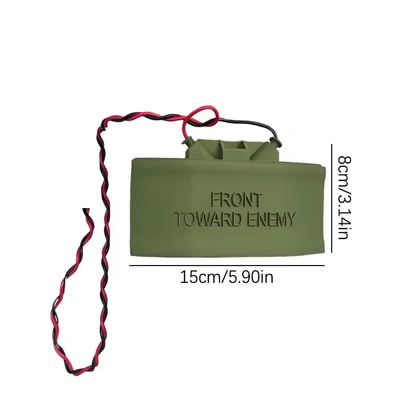 Ring Cam Claymore Mine Fake Replica Prank Prop مضحك ديكور المنزل حفلة هدية نكتة لعبة للمزح