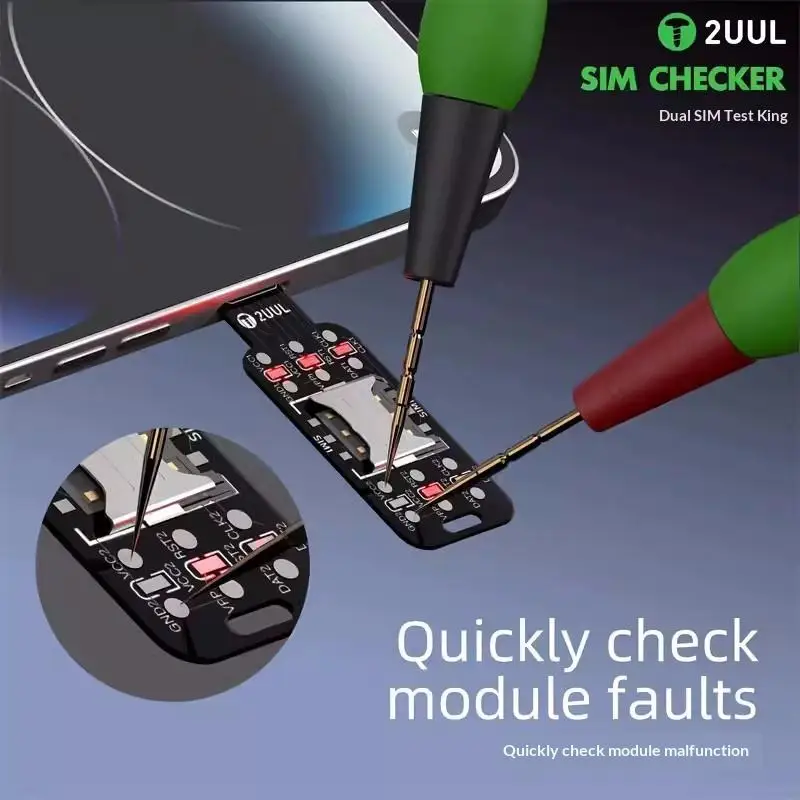 【C】2UUL SIM Checker Quickly Check Module Faults Fast Signal Detection For Phone Repair Tools SIM Checker