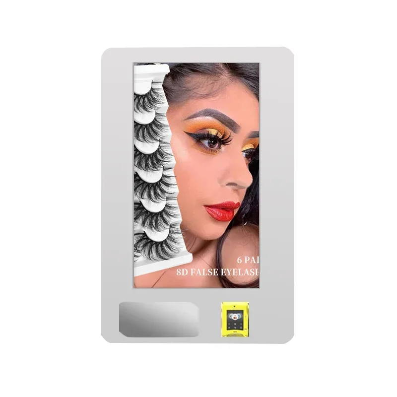 Popular Custom Mini Wall-mounted Automatic Eyelash/Hair Manicure Vending Machine Cosmetics Retail Item      Items SDK Function