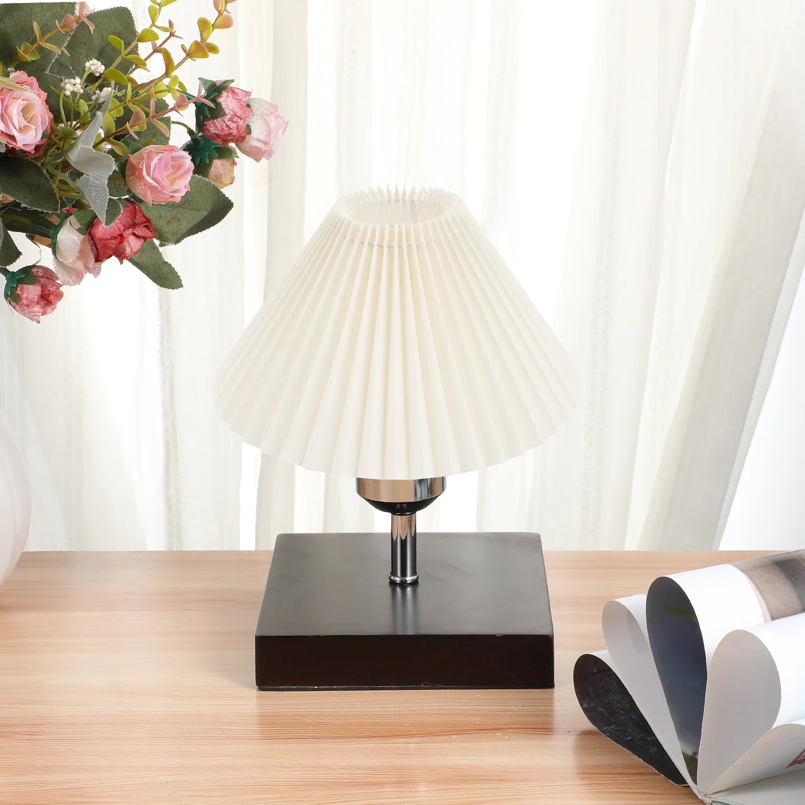 Table Lamp Shade E27 Pleated Chandelier Shade Floor Lamp Light Shade Light