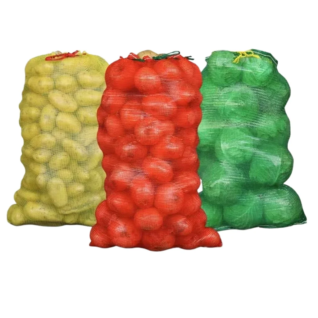 

2025Manufacturer Produce Recyclable PE Knitted Mesh Bags for Packing Potato Mesh Bag Fruits and Vegetables Bag